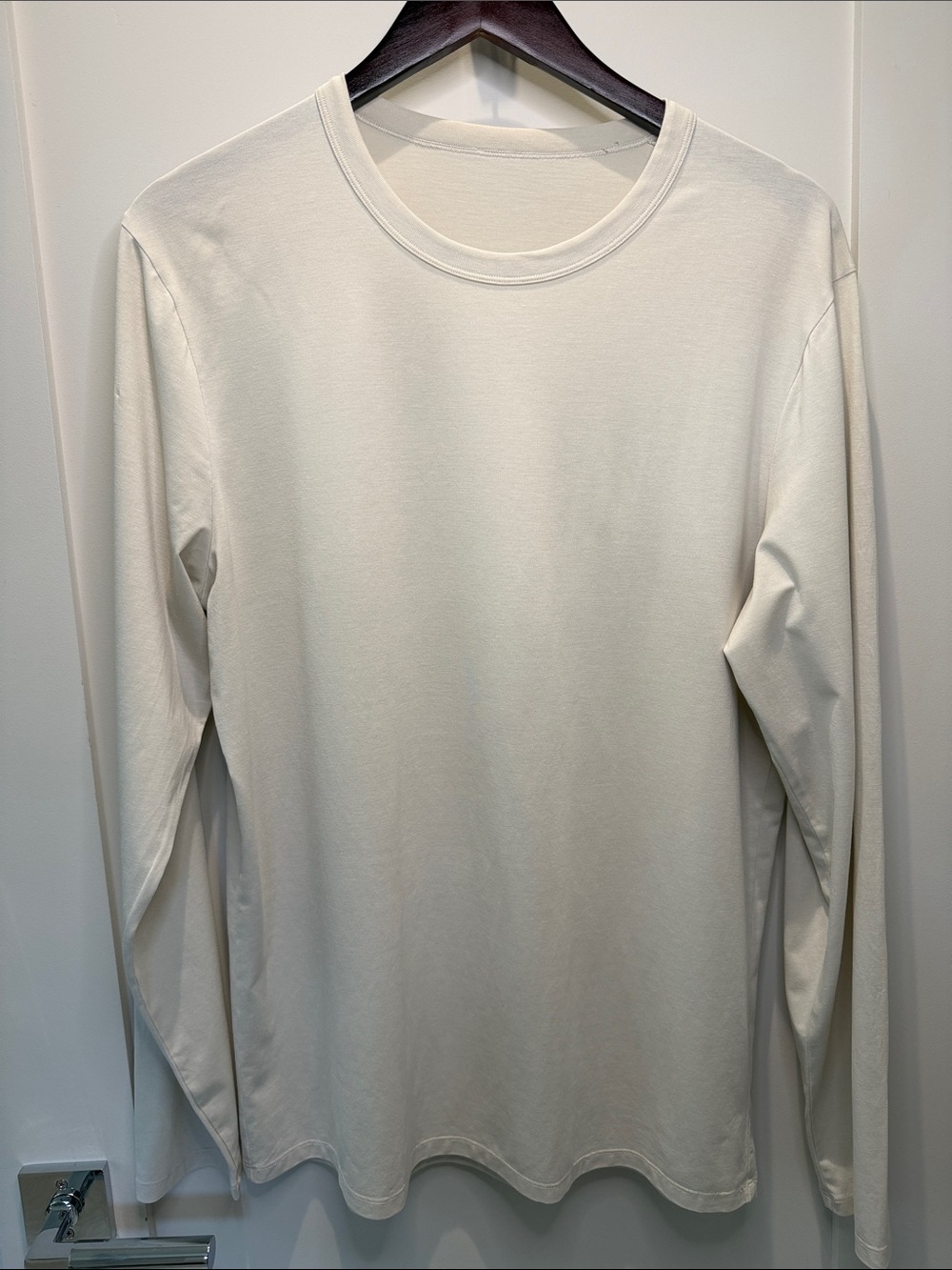 Lululemon The Fundamental Long Sleeve Shirt - Medium - White Opal